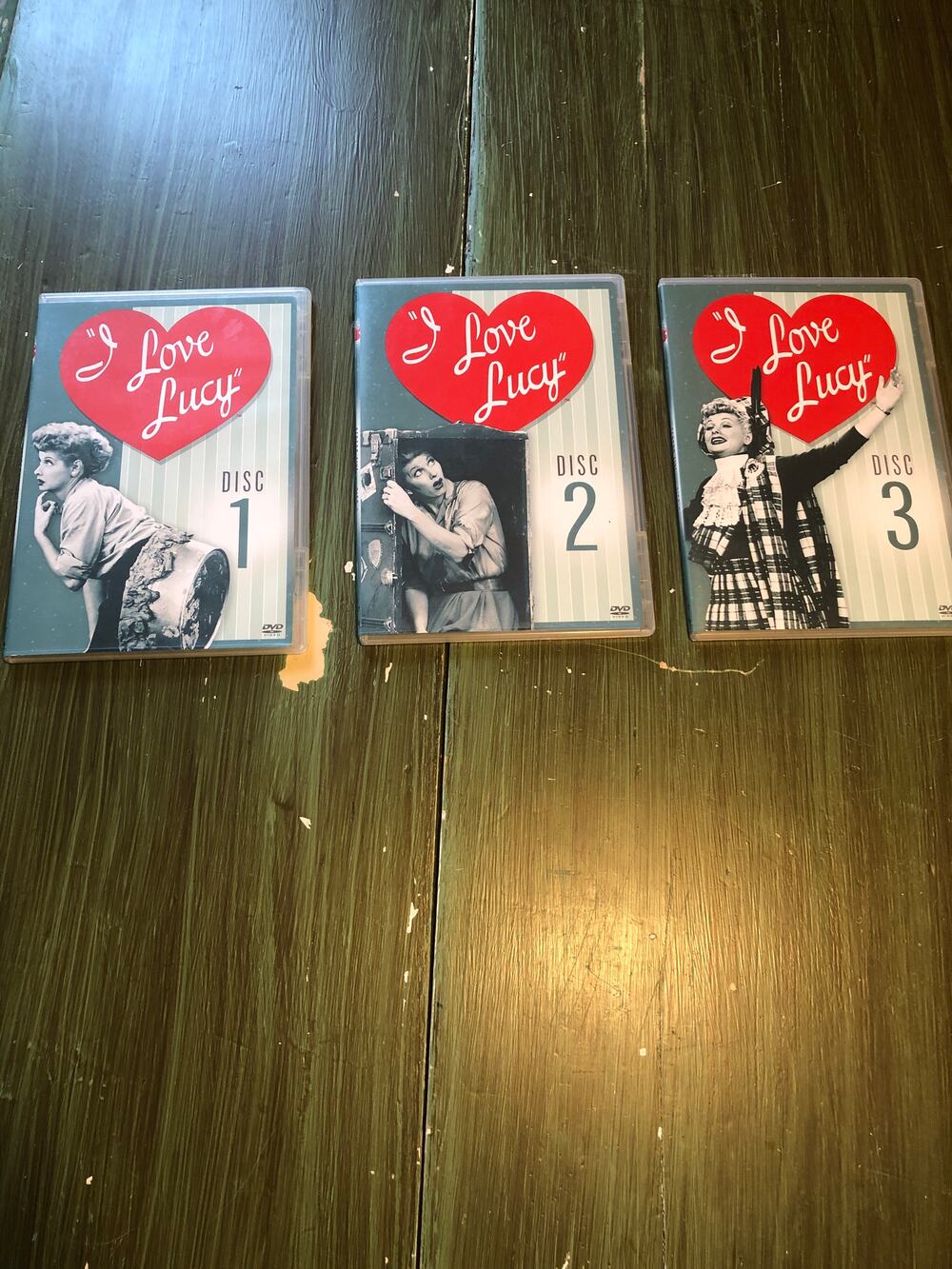 I Love Lucy Discs/DVDs 1, 2 & 3 from the 5th Season - great condition!